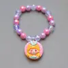 Pulsera Nueva para Niños Princesa Linda Joyería para Estudiantes Accesorios de Pulsera Niñas Elsa Blancanieves Estilo Verano Pulsera Multicolor