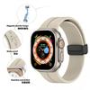 Adecuado para Apple Apple Watch Reloj de silicona con hebilla plegable magnética Correa de color sólido S10/Ultra