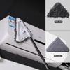 Pano de Vidro Triangular Artefato Doméstico Limpador de Janela Escova Tela Rede de Limpeza Ferramenta Raspadora de Janela Haste Telescópica Estendida Mop