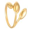 Anillo redondo de textura cóncava-convexa con diseño de nicho INS para damas, moda, temperamento, oro de 18 quilates, atmósfera europea y estadounidense, venta al por mayor.