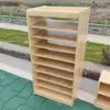 Mesa de Arte Móvel para Jardim de Infância Sala de Aula de Artes Armário de Armazenamento de Papel de Desenho em Madeira Maciça Estúdio de Educação Infantil Rack Organizador Armário de Artes