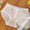 Ropa interior de algodón para mujer calidad grado 5A algodón para bebé entrepierna antibacteriana cintura media transpirable simple niña calzoncillos triangulares sin costuras