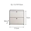 Armário Lateral Modular Combinado de Aço Inoxidável Estilo Coreano Simples ins Internet Popular Armário de Armazenamento Casa