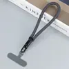 Cordão de Pulso Colorido Trançado para Celular com Clipe em T Anti-Perda Alça de Mão Fivela Rotativa Chaveiro Simples para Exterior
