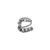 Anillo Abierto con Índice Plegado en Forma de U para Mujer, Nuevo Estilo Minimalista, Diseño de Nicho de Moda, Anillo de Hip-Hop