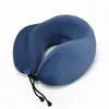 Almohada de Espuma Viscoelástica Camelback con Logo Personalizado Forma de U Caja de Almacenamiento Portátil Almuerzo Viaje en Avión Almohada para siesta en forma de U para el Cuello