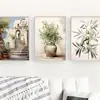 Pintura de Lienzo de Tres Piezas para Sala de Estar y Dormitorio, Lienzo al Óleo de Alta Definición, Pintura Decorativa Estilo Chino, Arte de Pared, Hecho a Medida