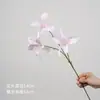 Orquídea Chama Artificial 3 Cabeças Lírio Chama Arranjo de Flores Artificiais Decorativo Casamento Arranjo de Flores de Chão Orquídea Chama Artificial