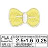 Autoadhesivo Ventas Directas de Fábrica Lindo Dibujo Animado Lazo Bordado Pegatinas de Tela Decoración Ropa de Muñeca diy Manual Mini Pequeñas Pegatinas de Tela