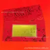 Año del Caballo Nuevo Producto Oro Puro 999 Dinero de la Suerte Billete de Oro Recortado Sobre Rojo Colección Conmemorativa de Negocios Regalo Se Puede Personalizar y Venta al por Mayor