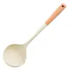 Novo Conjunto de Espátula e Colher de Silicone com Cabo de Madeira de Faia, Frigideira Antiaderente, Colher de Arroz de Silicone Resistente a Altas Temperaturas, Conjunto de Utensílios de Cozinha Domésticos