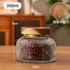 Pote Selado com Relevo Vintage Garrafa de Barriga Grande Pote Redondo Doméstico para Armazenamento Embalagem de Grãos Garrafa de Vidro Transparente Garrafa Vazia Venda por Atacado