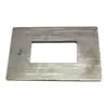 Armário de Exposição com Prateleira de Aço Inoxidável Placa de Base Quadrada com Flange de 4 Furos, Placa de Fixação de Corrimão de Coluna, Base de Placa de Suporte