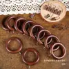 Ganchos para Anillos de Cortina de Madera Maciza Accesorios Clips de Anillo para Barra Romana Accesorios de Anillo de Madera Hebilla Ajustable