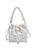 Bolsa Balde Cesta de Legumes Fashion Estilo Coreano 2025 Nova Versátil Bolsa de Mão para Menina Bolsa de Ombro Único Transversal de Alta Qualidade