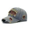 Gorra Nueva Estampada y Bordada Transfronteriza de Amazon, Gorra de Béisbol Vintage Desgastada, Gorra de Pico para el 250º Aniversario