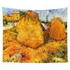 Tela para Colgar Pintura al Óleo de Van Gogh Cielo Estrellado Girasol Estilo Literario Tapiz Decoración de Habitación del Hogar Dormitorio Tela de Fondo Transfronterizo