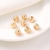 Retenção de cor de ouro 14K 8mm contas de formato especial artesanal DIY Pulseira de pérolas Colar Bead Material de jóias Contas soltas de prata