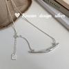 Estilo K de Joyería de Estilo Ins Plata de Ley S925 Cadena de Serpiente Redonda Diseño de Rama Nicho Cadena para Clavícula de Mujer de Gama Alta