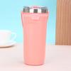 Taza de café portátil de silicona transfronteriza 304 acero inoxidable doble capa aislamiento al vacío taza simple para hogar oficina