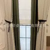 2025 Nuevas Correas para Cortinas de Cinturón Negro Tela Marrón Correas de Cordón de Cuero un Par de Accesorios para Cortinas