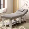 Cama de Beleza, Cama de Terapia de Massagem para Salão de Beleza, Cama Dobrável para Tatuagem e Terapia de Fogo para Casa com Orifício, Cama de Moxabustão, Cama para Extensão de Cílios