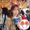 Agente de Compras da Disney para Faixas de Cabelo Shelliemay, Faixas de Cabeça de Pelúcia com Laço do Ursinho Duffy Fofo, Acessórios de Cabelo para Lavar o Rosto de Parque de Diversões