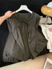 Blusa redonda con ribete de encaje de estilo delicado para mujer, nueva colección 2026, con corbata de lazo, mangas abullonadas y un corte holgado tipo muñeca
