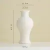 Vaso de Cerâmica Shumen Estilo Simples Ins para Sala de Estar Arranjo de Flores Luxo Acessível Recipiente Decorativo de Flores de Ponta Recipiente Hidropônico
