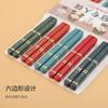 Personalizado 5 cores quente Jinfu Refeição Chopsticks Hotel Household High-grade Internet Celebrity Explosions Wufu Linmen Alloy Chopsticks Atacado