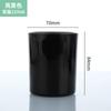 En stock vaso para vela de vidrio esmerilado vacío Vaso decoración para el hogar aromaterapia Candelero transparente fragancia electrochapado tarro vaso colorido