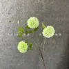 Flores artificiales: Crisantemo de 3 cabezas, crisantemo dorado y flores de bulbo para arreglos de boda, decoración de pasillos, exhibiciones para el hogar y ventanas, venta al por mayor transfronteriza