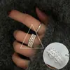 Anillo Minimalista Redondo de Perlas Japonés y Coreano para Mujer, Estilo Europeo y Americano, Geométrico, Estilo Fresco, Ajustable, Anillo de Dedo Índice Transfronterizo de Moda