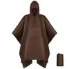 Capa de Chuva Poncho Leve, Poncho de Chuva Três em Um, Capa de Chuva Multifuncional Portátil Especial para Montanhismo e Caminhada ao Ar Livre