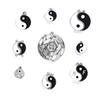 Accesorios Yiwu joyería diy estilo antiguo chino multi-tamaño disco de chismes Taiji colgante hueco para collar colgante