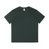 Camiseta de Color Sólido 230 Camiseta de Manga Corta para Hombre, Marca Trendy Holgada Camisa Base de Algodón Puro de Peso Pesado Blanca, Ropa de Verano para Hombre