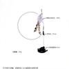 Xingzhi Cat Long Rod Cat Tease Stick Preto Long Wire Cat Tease Stick Crazy Kitten Toy Sucker com Pena com Sino