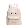 Mochila Feminina Estilo Coreano com Laço e Gatinho para Mulheres, Doce, Leve, Versátil, Mochila de Viagem de Grande Capacidade