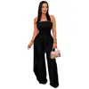C7800 Transfronterizo 2026 Nueva Moda Femenina Elegante Top Tubo Ceñidor de Cintura Pantalones de Pierna Ancha de Cintura Alta Conjunto para Viajes y Cena