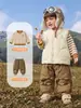 Colete matelassê infantil Kaka Panda, roupas de inverno para meninas, colete de inverno para meninos, blusa de bebê, roupas de outono e inverno para bebê