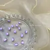 4X6Mm Uñas Largas Octagonales Super Brillantes Fondos Planos Forma Irregular Diamantes de Imitación Rectangulares Diamantes de Imitación para Uñas Vidrio para Uñas Decoraciones DIY