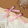 Lazo simple a rayas semiacabado exquisito fresco accesorios para el cabello accesorios para pinzas de pelo caja de regalo accesorios decorativos para la ropa al por mayor