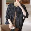 Elegante abrigo rojo de estilo coreano transfronterizo para mujeres jóvenes, nuevo abrigo de lana de doble cara para otoño e invierno, top elegante de corte holgado