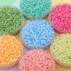 Cuentas de arroz de vidrio de imitación de helado de 20 g y 3/4 mm, hechas a mano, para pendientes, pulseras y accesorios para el cabello.