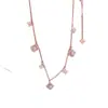 Pulseira Flor de Rombos de Zircônia Japonesa e Coreana para Mulheres, Pulseira Personalizada Fashion e Versátil, Joias de Luxo Leve de Nicho de Alta Qualidade Atacado