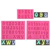 Molde de Silicone Líquido com Letras Maiúsculas, Minúsculas e Números para Bolo Fondant, Massa de Modelar, Chocolate - Forma para Assar DIY