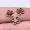8x 8mm 0,4g multicolor retrô DIY liga acessórios conector conector flor