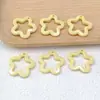Estrella Hueca de Cinco Puntas Colorida Sólida Colorida 30mm Flor Acrílica Forma de Flor de Ciruelo Accesorios para Joyería DIY Colgante Llavero