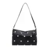 2026 Bolso Personalizado Nuevo para Mujer Gran Capacidad Versátil Bolso de Hombro Único de Moda Tendencia Bolso Cruzado Casual Simple con Lunares