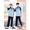 Uniforme Escolar para Estudiantes de Primaria y Secundaria Ropa de Verano Traje de Hombre y Mujer Top de Manga Corta Pantalones Ropa Deportiva de Primavera y Otoño Ropa de Jardín de Tres Piezas Ropa de Clase